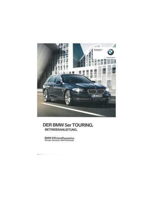 2012 BMW 5 SERIE TOURING INSTRUCTIEBOEKJE DUITS, Autos : Divers, Modes d'emploi & Notices d'utilisation