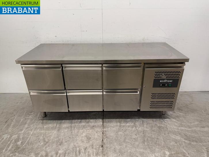 Etabli réfrigéré Ecofrost en acier inoxydable 6 tiroirs, Zakelijke goederen, Horeca | Keukenapparatuur, Verzenden