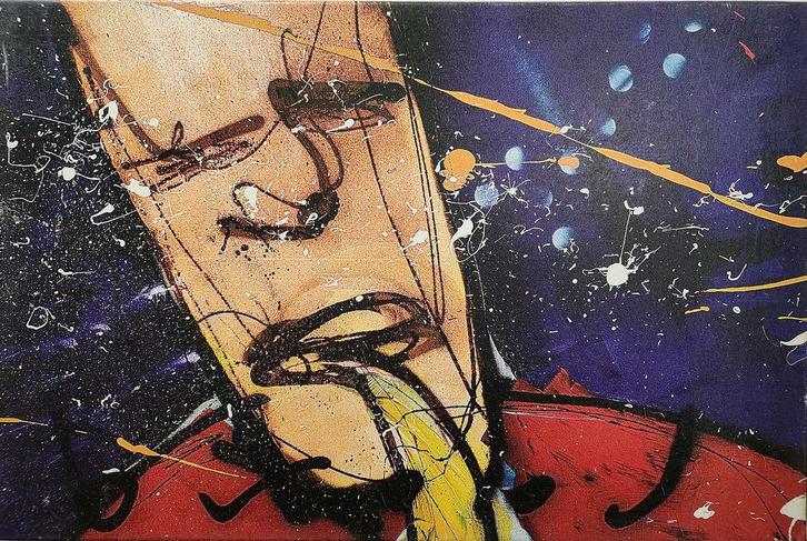 Herman Brood – Artprint op Canvas, Antiek en Kunst, Kunst | Overige Kunst