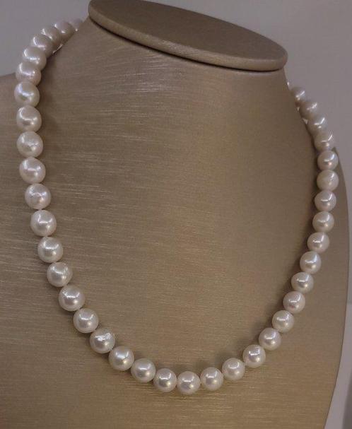 Sans Prix de Réserve - Collier Perles Akoya 8,5x9mm, Handtassen en Accessoires, Kettingen