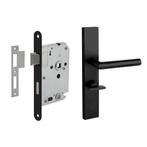 Deurbeslag set Ferro met toilet-/badkamer 63/8 mm sluitin..., Doe-het-zelf en Bouw, Hang- en Sluitwerk, Ophalen of Verzenden, Nieuw