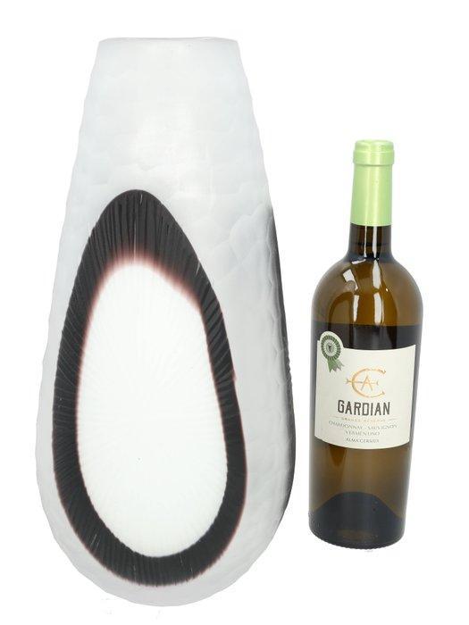 Vaas - Glas - Luxury cut Vase, Antiquités & Art, Art | Objets design