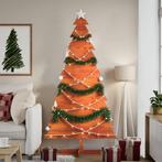 vidaXL Kerstdecoratie kerstboom 180 cm massief grenenhout, Verzenden, Nieuw