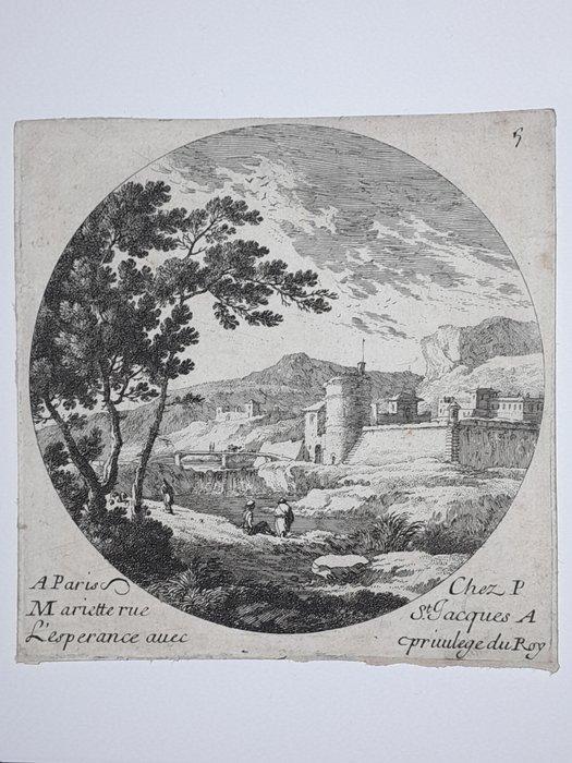 Gabriel Perelle (1604-1677) - Landscape with Fortified Town, Antiek en Kunst, Antiek | Overige Antiek