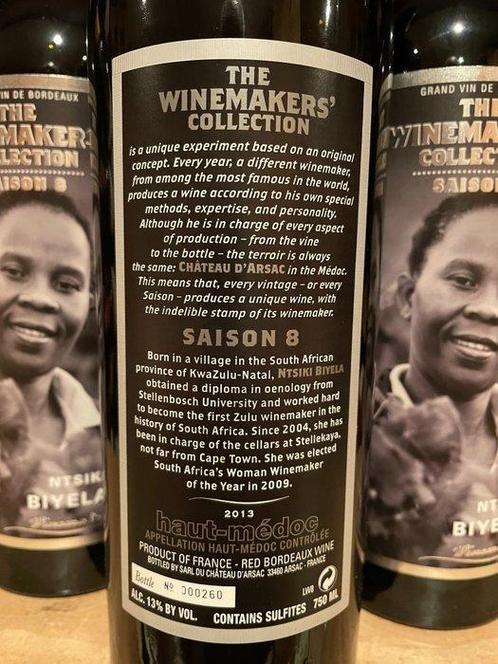 2013 Winemakers Collection Saison 8 Ntisiki Biyela du, Verzamelen, Wijnen