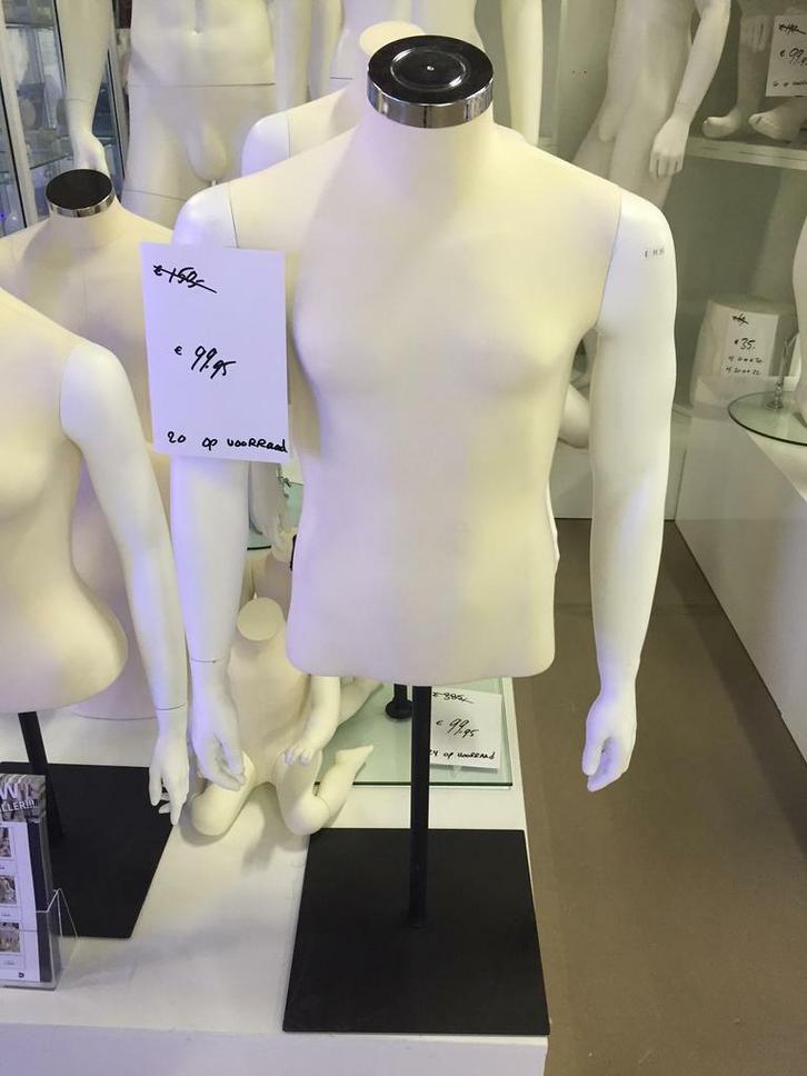 *TIP*  Heren buste met armen op poot A-kwaliteit, Zakelijke goederen, Kantoor en Winkelinrichting | Winkel en Inventaris, Ophalen of Verzenden