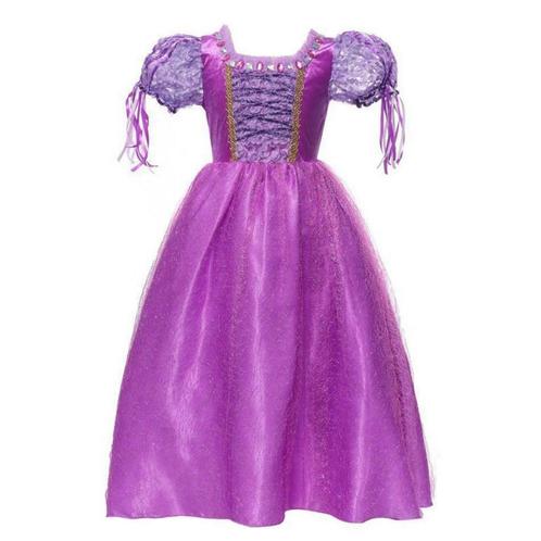 Prinsessenjurk - Prinses Rapunzel jurk - Glitter - Kleedje, Kinderen en Baby's, Carnavalskleding en Verkleedspullen, Verzenden
