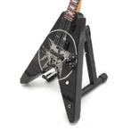 Miniatuur Dean Old Skull V gitaar met gratis standaard, Verzenden, Nieuw, Beeldje, Replica of Model