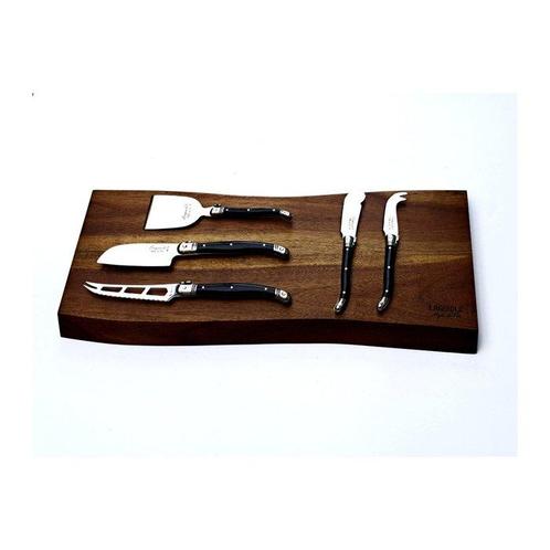 Laguiole - 5x Cheese knives - Acacia Wood Serving Board -, Antiek en Kunst, Antiek | Keukengerei