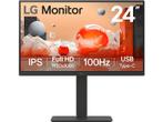 LG -  Monitor  24 Full Hd 100 Hz Plat - Zwart, Computers en Software, Monitoren, USB-C, IPS, Verzenden, Nieuw