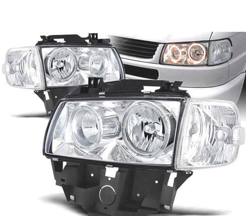 PHARES POUR VOLKSWAGEN VW T4 MULTIVAN 97-03 ANGEL EYES CHROM, Auto-onderdelen, Verlichting, Verzenden