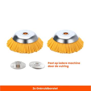 Set van 2 Stuks! Kibani Nylon Onkruidborstel 20 MM -