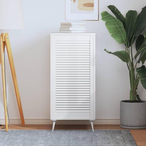 vidaXL Kastdeur met lamellen 99,3x49,4 cm massief grenenhout, Doe-het-zelf en Bouw, Hang- en Sluitwerk, Nieuw, Verzenden