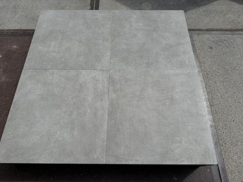 Veiling - 54,72 M2 Keramische Tegel Betonlook Grijs 60x60x3, Tuin en Terras, Tegels en Klinkers, Nieuw