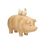 Beeldje - Pig with chickens - Hars