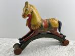 Cheval à bascule - Handgeschilderd Paardje op karretje -