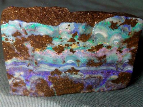 277,5 cts - Couleurs principales - Opale de Boulder géante, Verzamelen, Mineralen en Fossielen