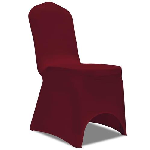 vidaXL Hoes voor stoelen 50 stuks (wijnrood), Tuin en Terras, Tuinmeubel-accessoires, Nieuw, Verzenden