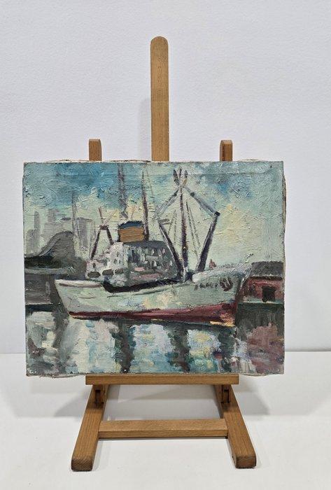 European School (XX) - The ship at rest, Antiek en Kunst, Kunst | Schilderijen | Klassiek