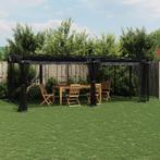 vidaXL Prieel met zijwanden van gaas 6x3 m staal, Tuin en Terras, Verzenden, Nieuw