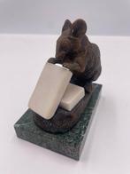 Figuur - Il topo che sgranocchia zucchero - Brons, Marmer, Antiek en Kunst