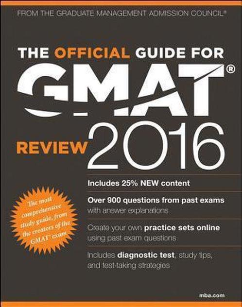 The Official Guide for GMAT Review 2016 with Online Question, Boeken, Overige Boeken, Gelezen, Verzenden