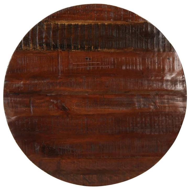 Rond Tafelblad Ã70cm Gerecycled Hout - Retour Deal - 55%., Huis en Inrichting, Tafelonderdelen, 50 tot 100 cm, Tafelblad, 50 tot 100 cm