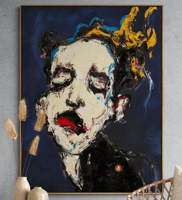 Arvydas Gaiciunas (Retne) - Ro N-48 – Contemporary Character, Antiek en Kunst, Kunst | Schilderijen | Modern
