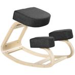 Ergonomische Kniekruk - Comfortabel - Berkenhout - Zwart, Ophalen of Verzenden, Nieuw