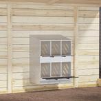 vidaXL Kippennestkast met 6 vakken gegalvaniseerd metaal, Dieren en Toebehoren, Knaagdieren en Konijnen | Hokken en Kooien, Verzenden