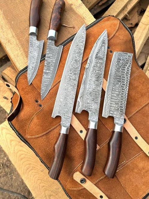 Couteau de cuisine - Set de 5 couteaux de cuisine, Antiek en Kunst, Antiek | Keukengerei
