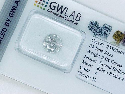 Zonder Minimumprijs - 1 pcs Diamant (Natuurlijk) - 2.04 ct -, Handtassen en Accessoires, Edelstenen