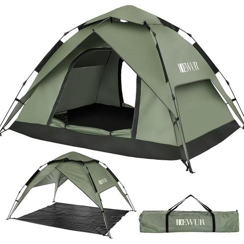 Dewur - 3-persoons - campingtent met draagtas - tent -, Tuin en Terras, Partytenten, Verzenden