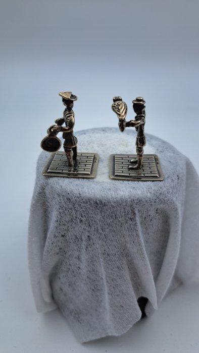 Niekerk - Niekerk - Miniatuur figuur - Stadsomroeper &, Antiek en Kunst, Antiek | Zilver en Goud