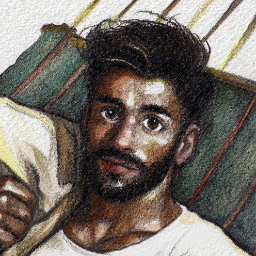 Francesco Brunetti - Hammock, Antiek en Kunst, Kunst | Schilderijen | Modern