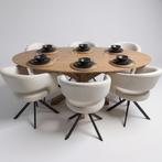 Tafel Ovaal Eikenhout  Matrix Hout  260x110, Huis en Inrichting, Tafels | Eettafels, Nieuw