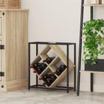 vidaXL Wijnrek Sonoma Eik 51x18x52,5 cm Gelaagd Hout, Huis en Inrichting, Verzenden, Nieuw