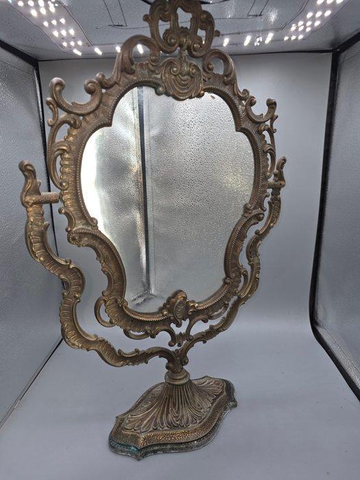 Spiegel - Metaal, Antiek en Kunst, Curiosa en Brocante