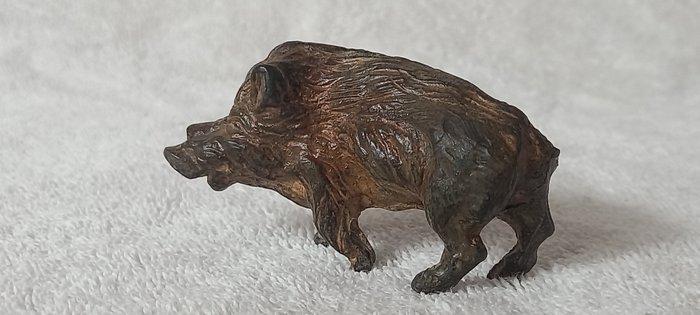 Pierre Chenet (XX-XXI) - sculptuur, Le Sanglier - 4 cm -, Antiek en Kunst, Curiosa en Brocante
