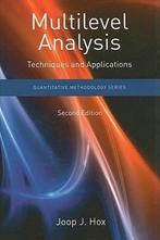 Multilevel Analysis 2nd 9781848728462 Joop Hox, Verzenden, Gelezen, Joop Hox