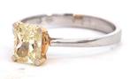 Ring - 14 karaat Geel goud, Witgoud - 1.25ct. tw. Diamant