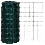 vidaXL Euro hek 10x0,8 m staal groen, Tuin en Terras, Tuinhekken en Hekwerk, Verzenden, Nieuw
