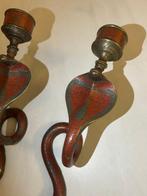 Kandelaar - Messing - H : 53,5 cm, Antiek en Kunst