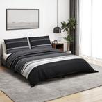vidaXL Dekbedovertrekset 260x240 cm katoen zwart en wit, Verzenden, Nieuw
