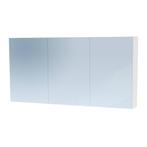 Spiegelkast Dual Exclusive Line 140cm Mat Wit, Ophalen of Verzenden, Nieuw, Overige typen