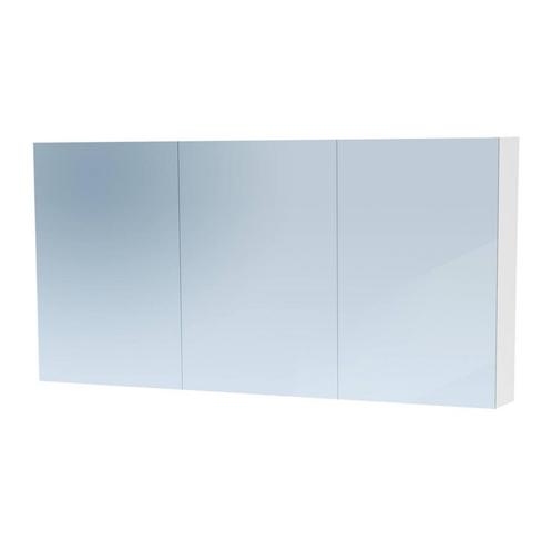 Spiegelkast Dual Exclusive Line 140cm Mat Wit, Doe-het-zelf en Bouw, Sanitair, Overige typen, Nieuw, Ophalen of Verzenden