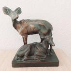 H. Noack Berlin-Friedenau - Figuur - Reh Paar - Brons, Antiek en Kunst