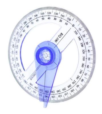 Ronde hoekmeter, gradenboog, geodriehoek, Doe-het-zelf en Bouw, Verzenden, Nieuw