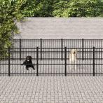vidaXL Chenil dextérieur pour chiens Acier 28,23 m², Animaux & Accessoires, Maisons pour chiens, Neuf, Verzenden