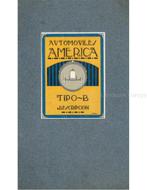 1919 AMERICA TIPO B BROCHURE SPAANS, Nieuw
